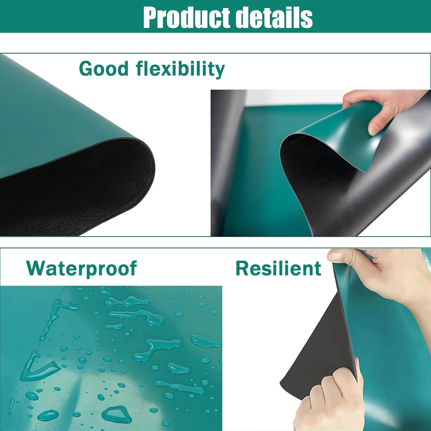 Iikare ESD Soldering Mat, 100X60Cm Large Heat Resistant anti Static Silicone Work Mat for Electronics Repair, PC Motherboard and Phone Soldering Station image number 4