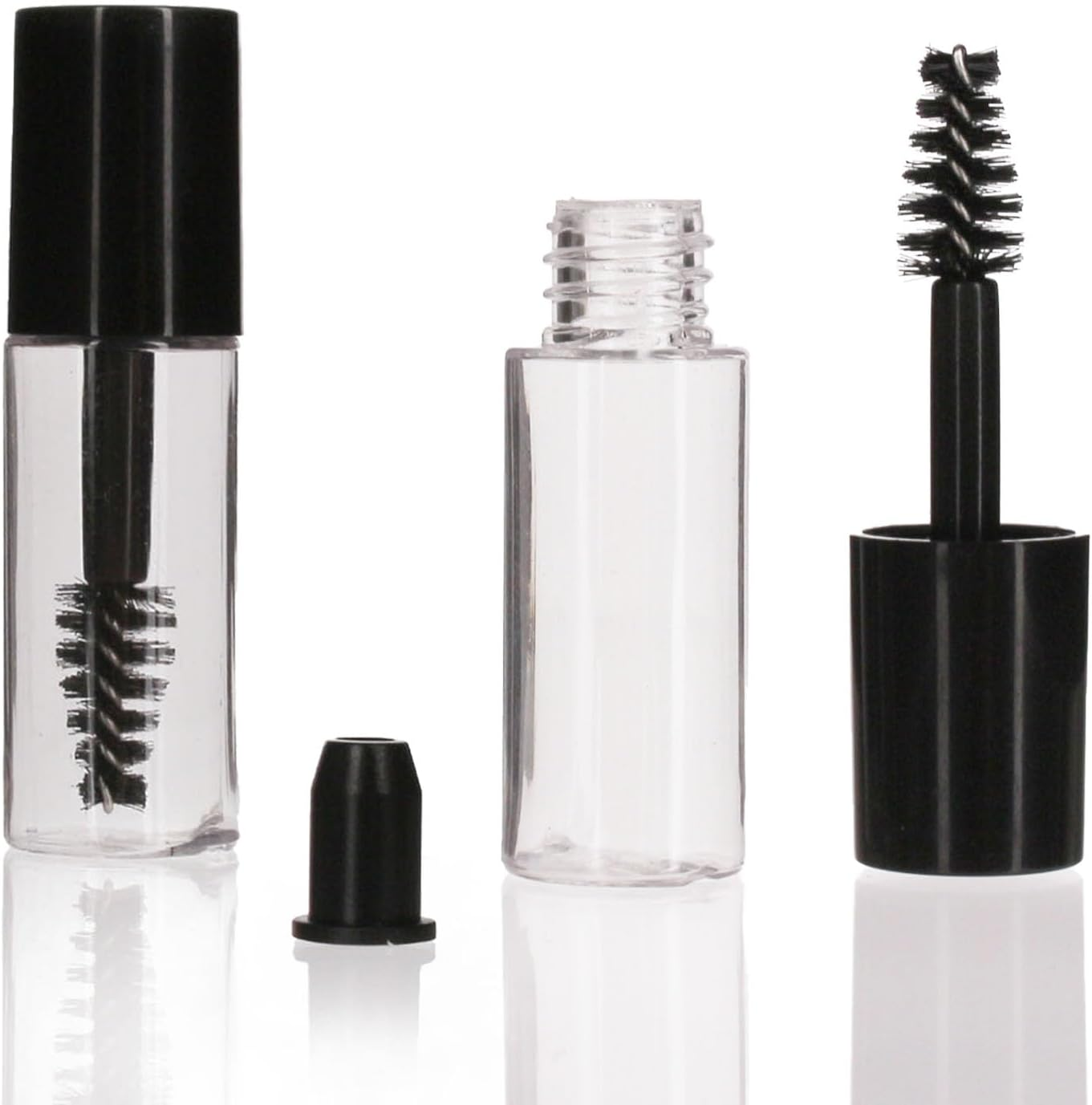 COSIDEA 29 PCS Empty Mini 3Ml Mascara Tubes and Wand for Castor Oil, Small Sample Size Eyelash Growth Packing Tube Container, 29 PCS, 87 Piece Set