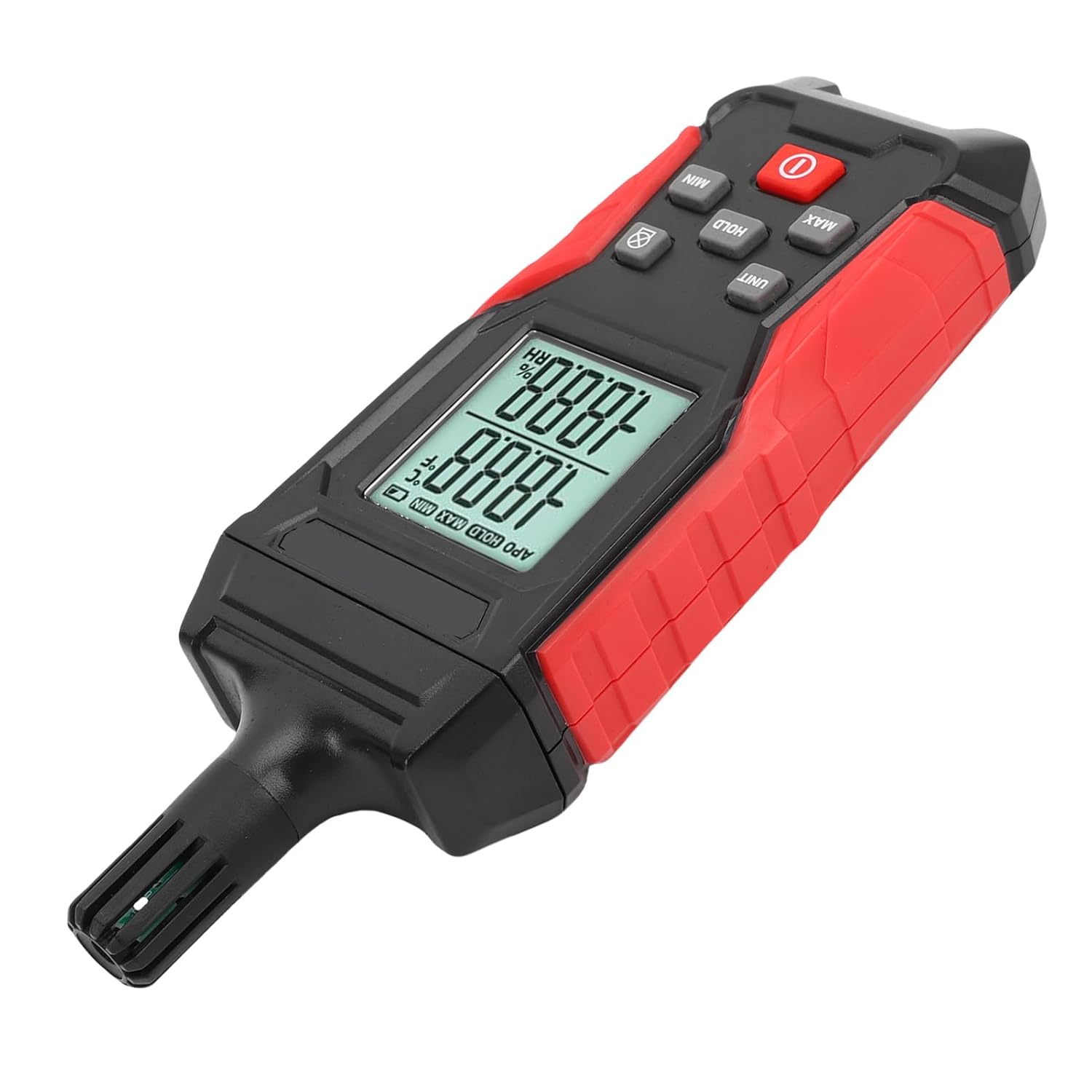 Cryfokt Electronic Temperature Humidity Detector High Definition Hygrometer for Precision Measurement in Industrial Settings, Plastic Material image number 3