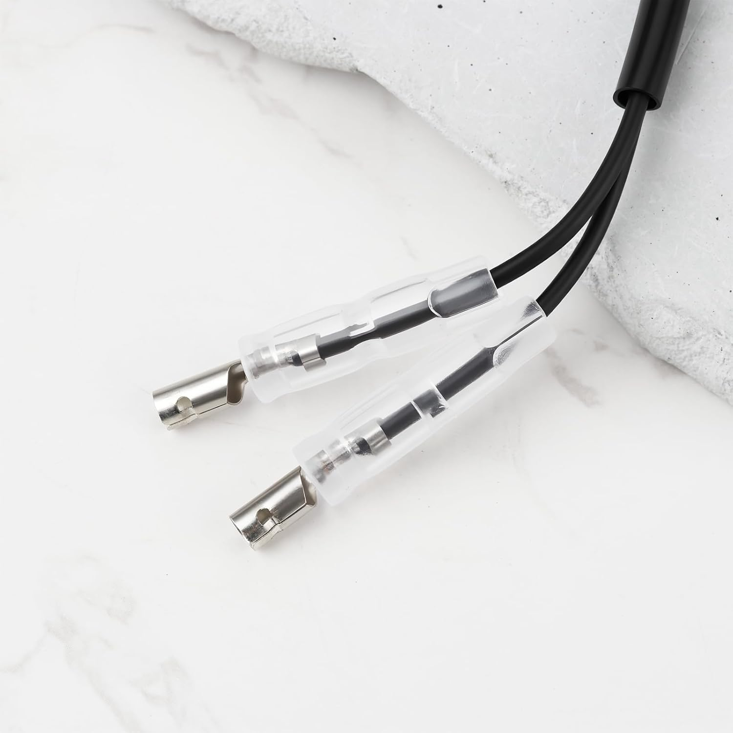 Ecsing 4Pcs Motorcycle Indicator Adaptor Leads Compatible with Royal Enfield Interceptor 650 GT image number 4