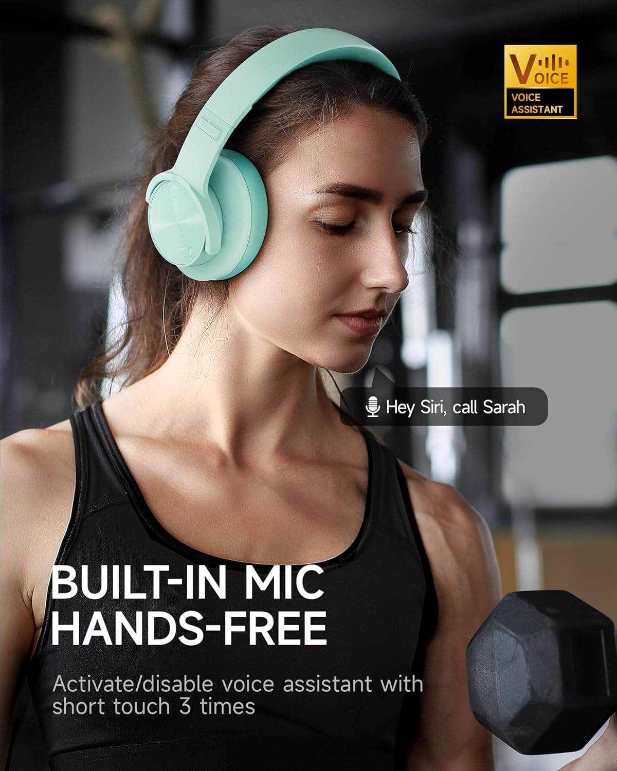 Picun B8 Bluetooth Headphones over Ear, 120H Playtime Wireless Earphone, 3 EQ Modes Low Latency, Hands-Free Calls, Deep Bass Headphones for Travel Home Office Mobile Phone PC