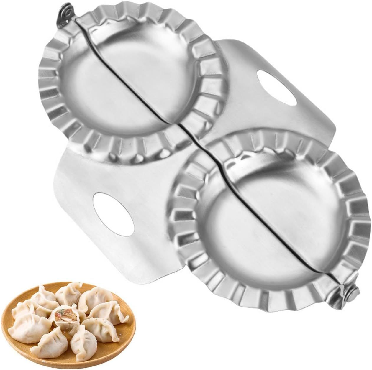 RAXCO SUS304 Stainless Steel Dumplings Maker Tool,Dumpling Press Mold Kitchen Accessories image number 3