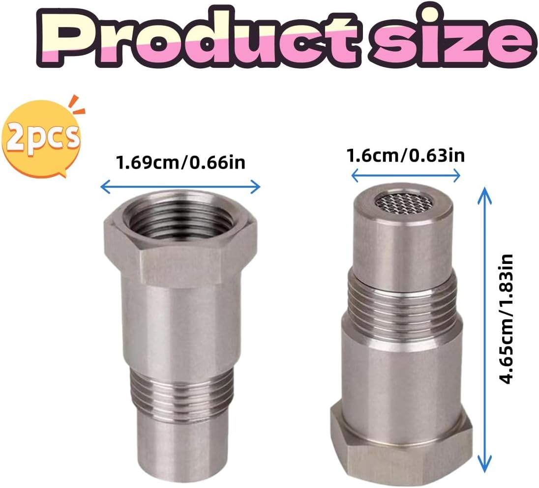 Guoguiming 2PCS M 18X1.5 Oxygen O2 Sensor Spacer Adapter, Easy Installation for Car Owners & Mechanics, Adapter - Automotive Tools Equipment, Catalytic Converter Fix Check Engine Light Accessories image number 2