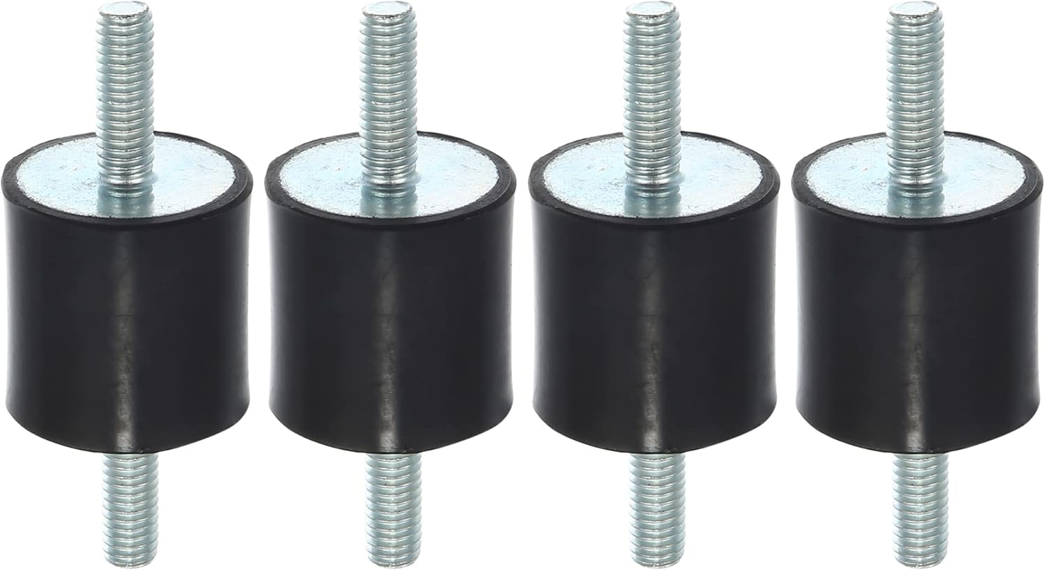 X AUTOHAUX 4Pcs M6 Car anti Vibration Rubber Isolator Damper 25X15Mm Rubber Bobbin Mount Shock Absorb Mounts for Compressors VV Engines for Car image number 2