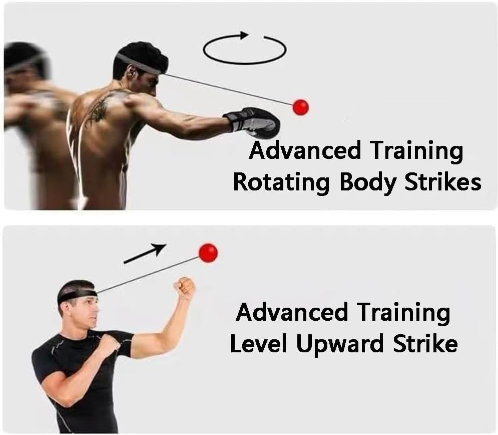 Boxing Reflex Ball Set &ndash; 3-Pack Punching Balls with Adjustable Headband, Improve Speed, Reaction, Hand-Eye Coordination for Training or Fitness image number 1