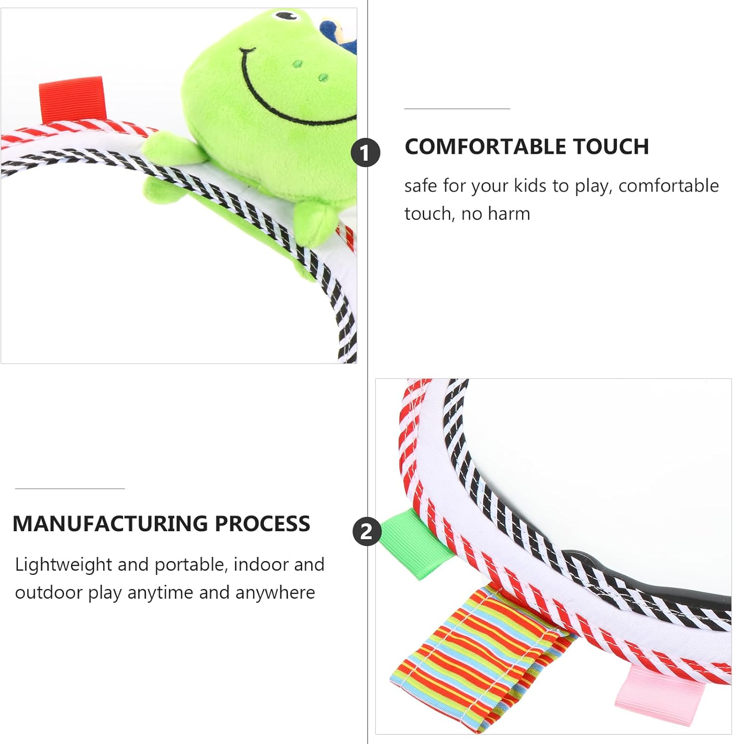 Vaguelly Safety Mirror Carseat Stroller Childrens Toys Hanging Rattles Mirror Rear Facing Toy for for Infants S Plastic Back Distorting image number 6