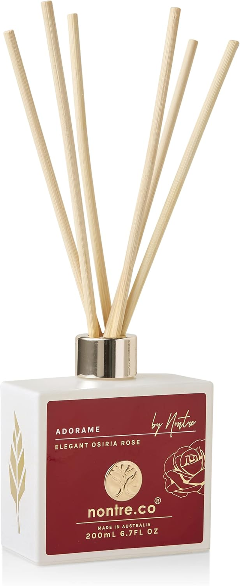 Nontre, Reed Diffuser, Adorame, 6 Bamboo Reeds, Delicate, Exotic Aroma with Extreme Scent Longevity, Aromatherapy Reed Diffuser, 200Ml image number 6