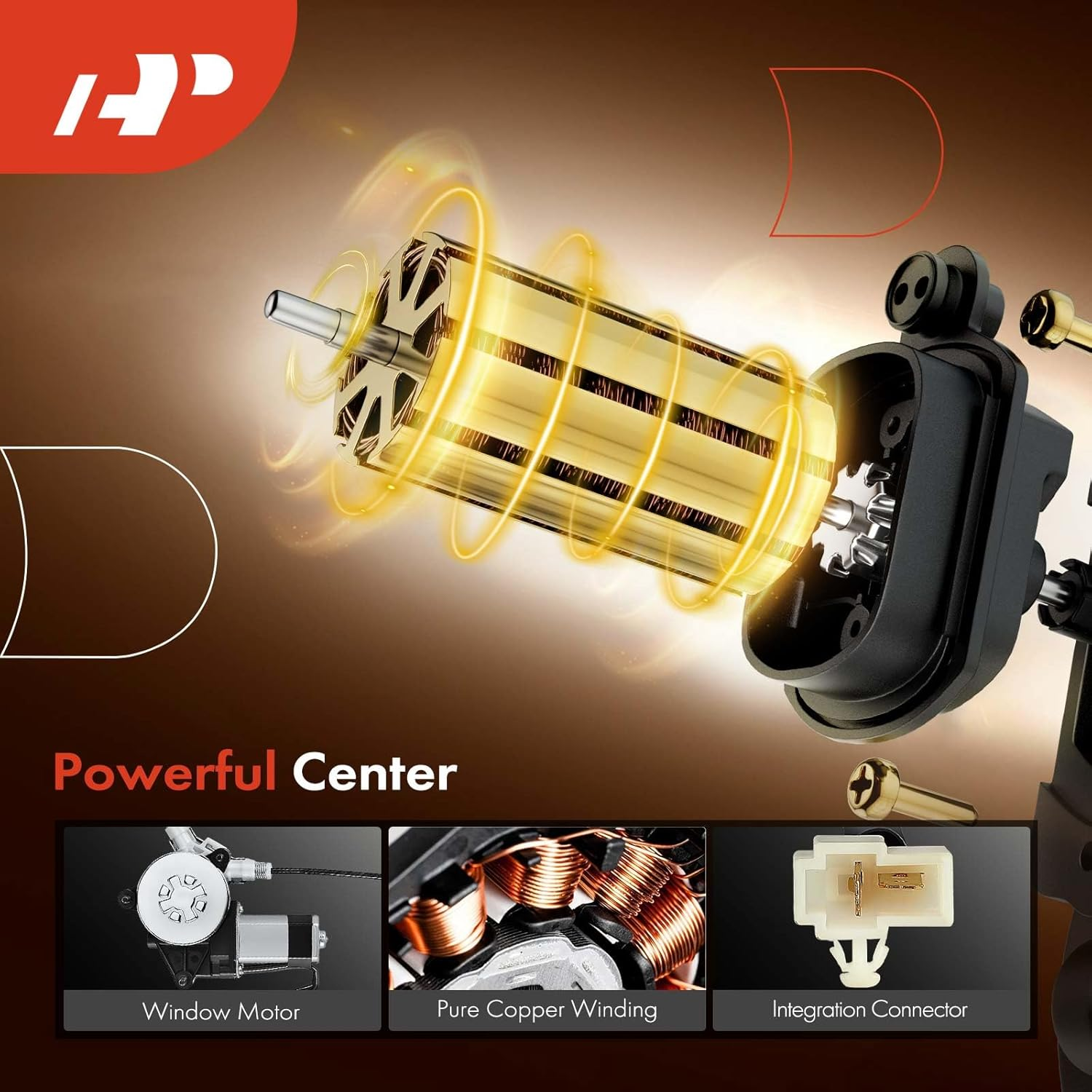 A-Premium Power Window Regulator with Motor for Toyota Camry 1992-1996 Sedan Wagon Front Right Passenger Side image number 2