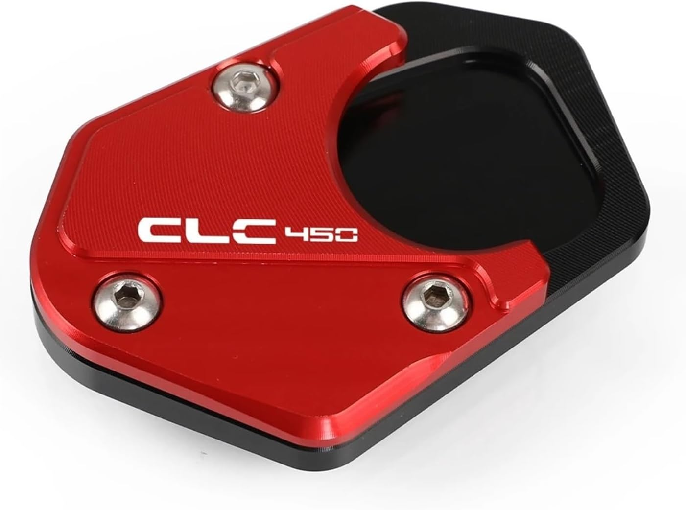 Compatible with CFMOTO 450SR 450SS 450NK 450CLC 450 SR SS NK CLC 2022 2023 2024 Motorcycle Kickstand Side Stand Extension Enlarger Plate Pad(Black)