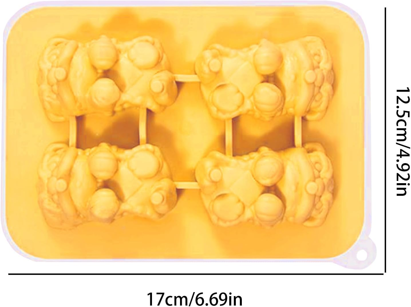 Ice Molds for Cocktails, 3D Lion Ice Molds Silicone, Easy Release 4-Grid Cube Maker Tool, Kitchen Gadgets for Cocktails Drinks Juice Coffee Bourbon image number 1