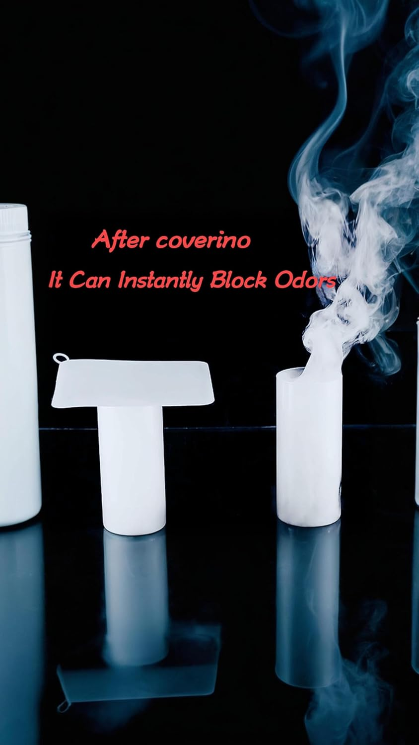 Honwor Silicone Floor Drain Anti-Odor Mats - 4 Pcs Deodorizing Covers for Kitchen, Bathroom & Laundry - Odor Sealing, Easy Clean, Durable Use