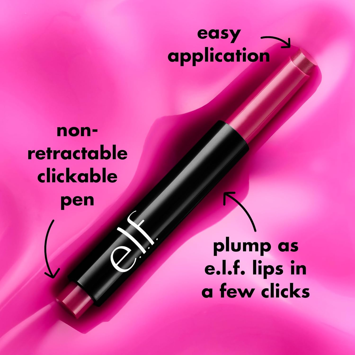 E.L.F. Pout Clout Lip Plumping Pen, Nourishing Lip Balm for Sheer Color & Shine, Plumps & Moisturizes, Vegan & Cruelty-Free, Pinky Out image number 2