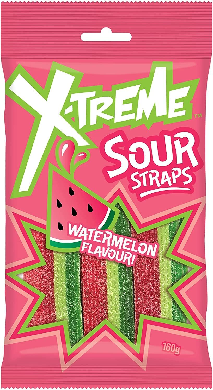X-Treme Watermelon Sour Strap 160G image number 2