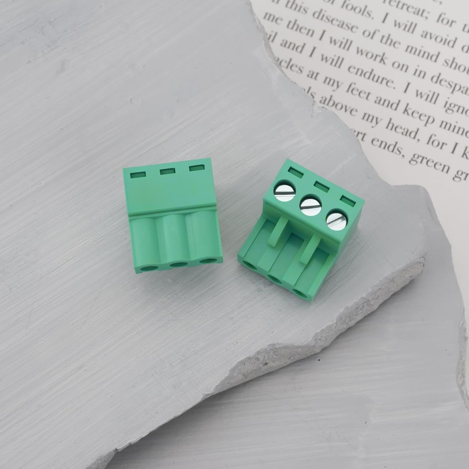 VGOL 10Pcs 3-Pin Power Plugs 3Pin 5.08Mm PCB Terminal Block Connectors Compatible with Audiocontrol Compatible with 3XS 2XS 6XS image number 3