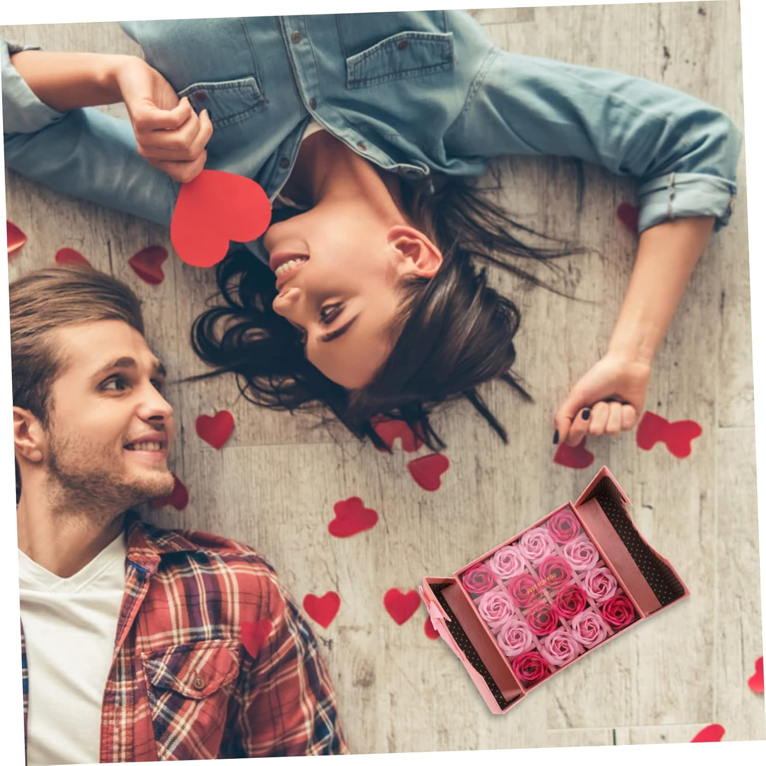 Beavorty Realistic Soap Flower Box Smooth Petals Unique Valentine'S Day Women Mother'S Birthday Present image number 1