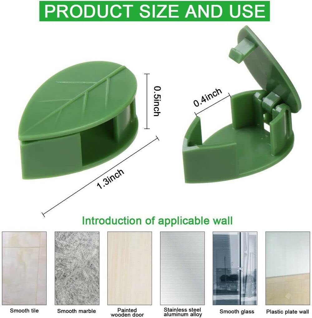 100X Plant Climbing Wall Fixture Hooks Fixing Self-Adhesive Invisible Clips image number 6