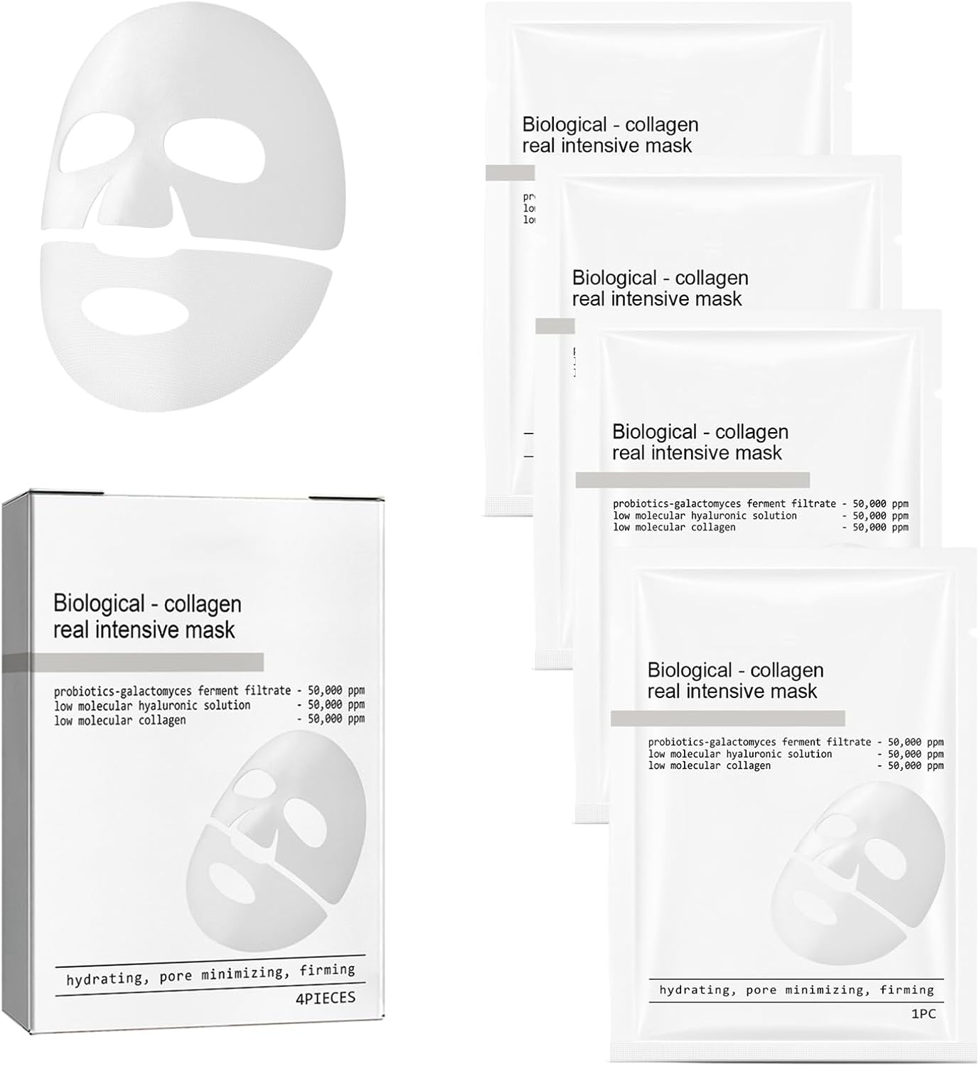 Skaind Hydraglow Deep Face Mask for Women, Sleep Mask, Facial Masks for Women Skin Care, Firming Moisturizing Collagen Real Deep Mask for Lifting, Face Tape for Wrinkles Overnight, 1Box/4Pcs (2Pcs)