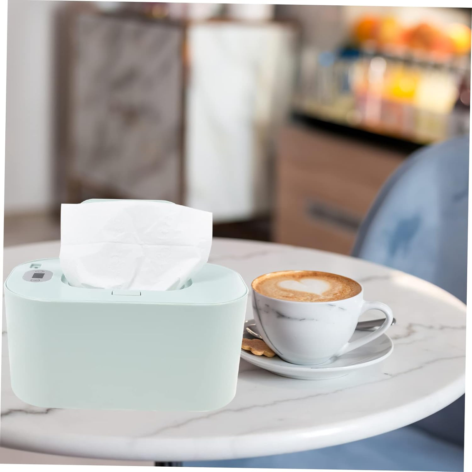 KOMBIUDA USB Portable Baby Wipe Warmer and Tissue Dispenser Wet Tissue Heater for Travel and Car Use, Portable Wet Wipes Warmer Temperature Control for Infant Care image number 3