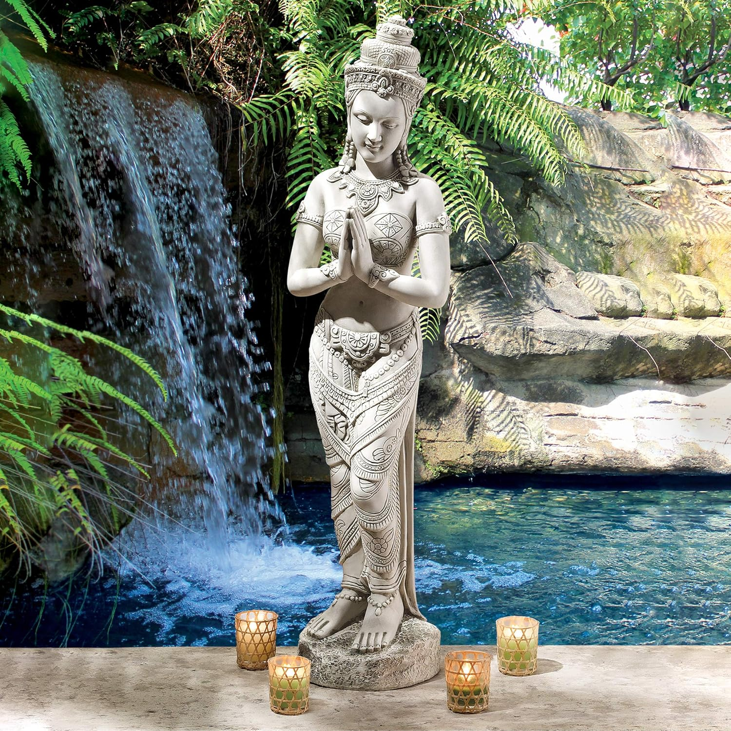 Design Toscano Thai Teppanom Beautiful Being Statue image number 6