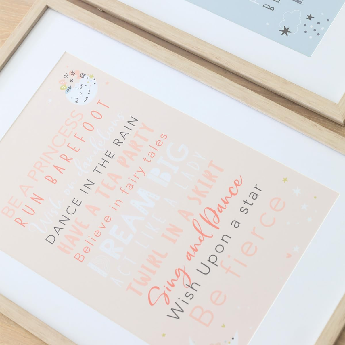 Splosh Baby Framed Glass Print, Pink, 43 X 63 Cm