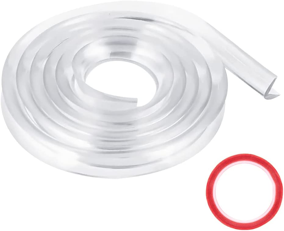 6M/20FT Baby Proofing, Edge Protector Strip Clear, Silicone Soft Corner Protectors with Upgraded Strong Adhesive, Edge Protectors for Cabinets, Tables, Drawers image number 4