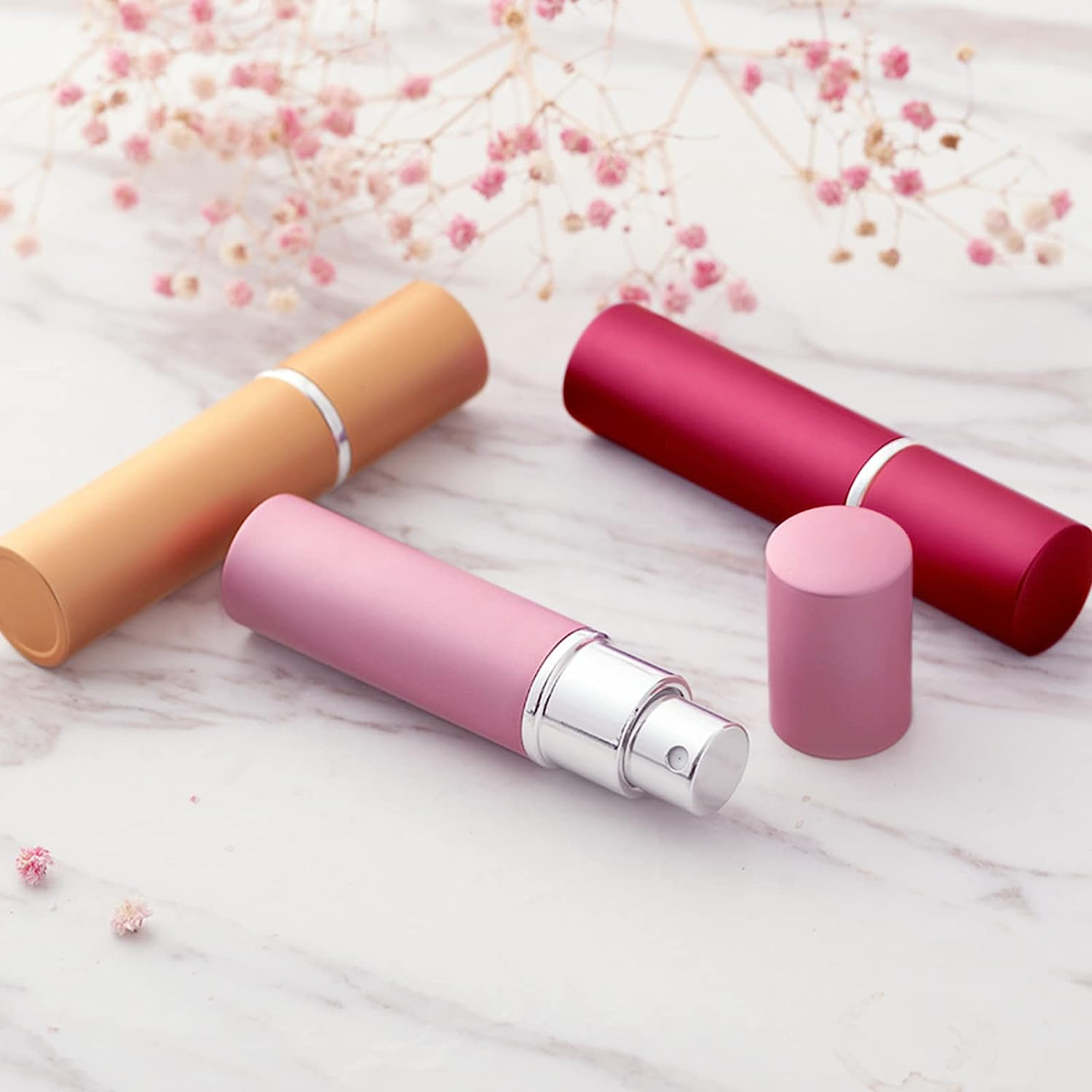 6 Pack Reayou Travel Portable Mini Refillable Perfume Atomizer Bottle,5 Ml Scent Pump Spray,6 Pieces Multicolored Perfume Dispenser Pump for Traveling and Outgoing image number 3