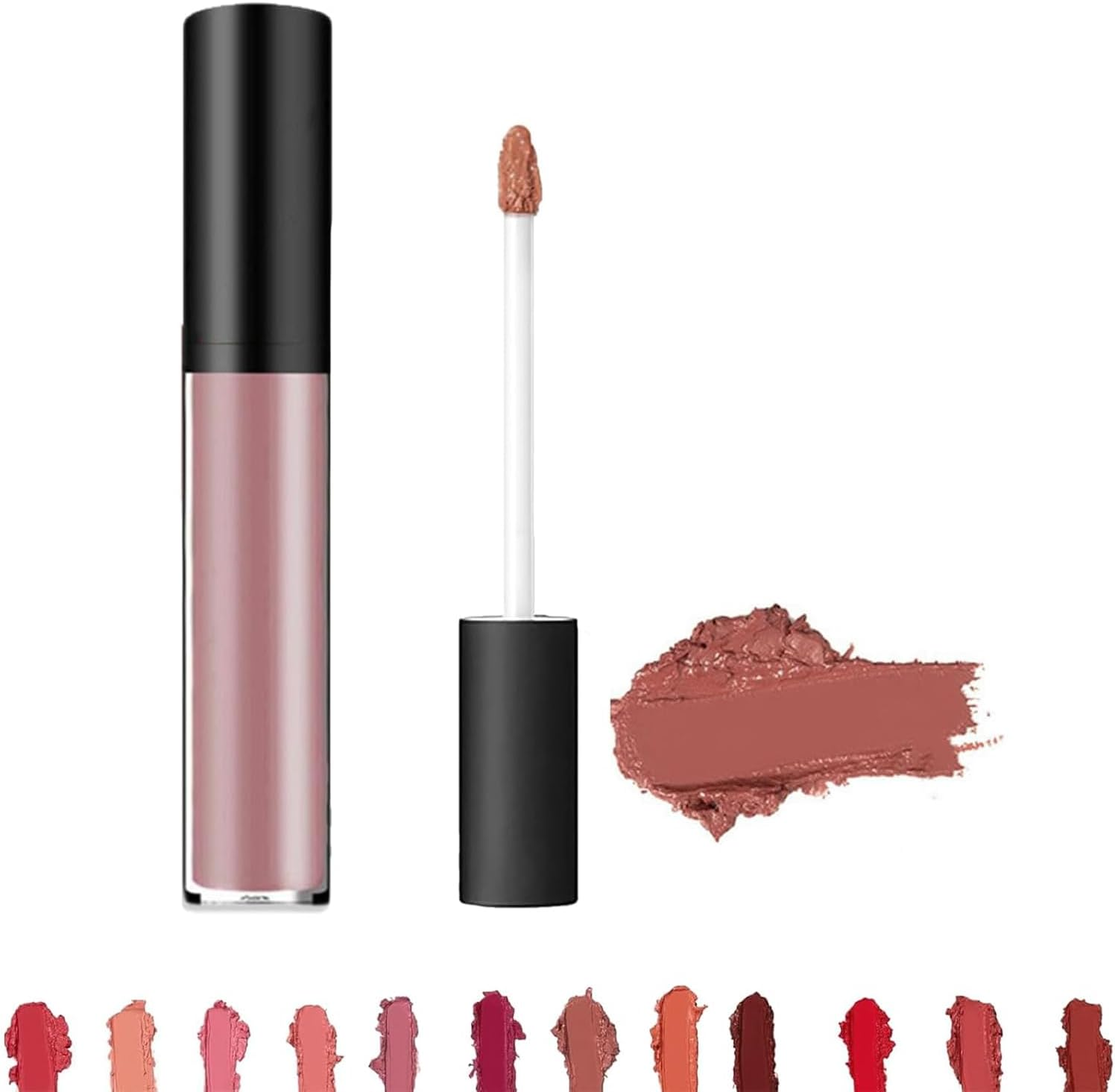 Lassi Lips Staining Lip Oil, Lassie Lip Staining Oils, Beryse Lip Stain Oil, 12 Colors Cream Texture Lipstick, Light and Non-Sticky, Non-Fading, Suitable for Women to Carry (#7) - 10 image number 3