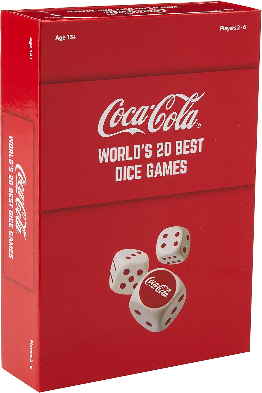 Coca-Cola World'S Best Dice Games &ndash; 20 Classic Games in One Set | Travel-Friendly Family Game for 2-6 Players | Includes Dice, Score Cards & Storage Bag | Ages 13+ image number 1