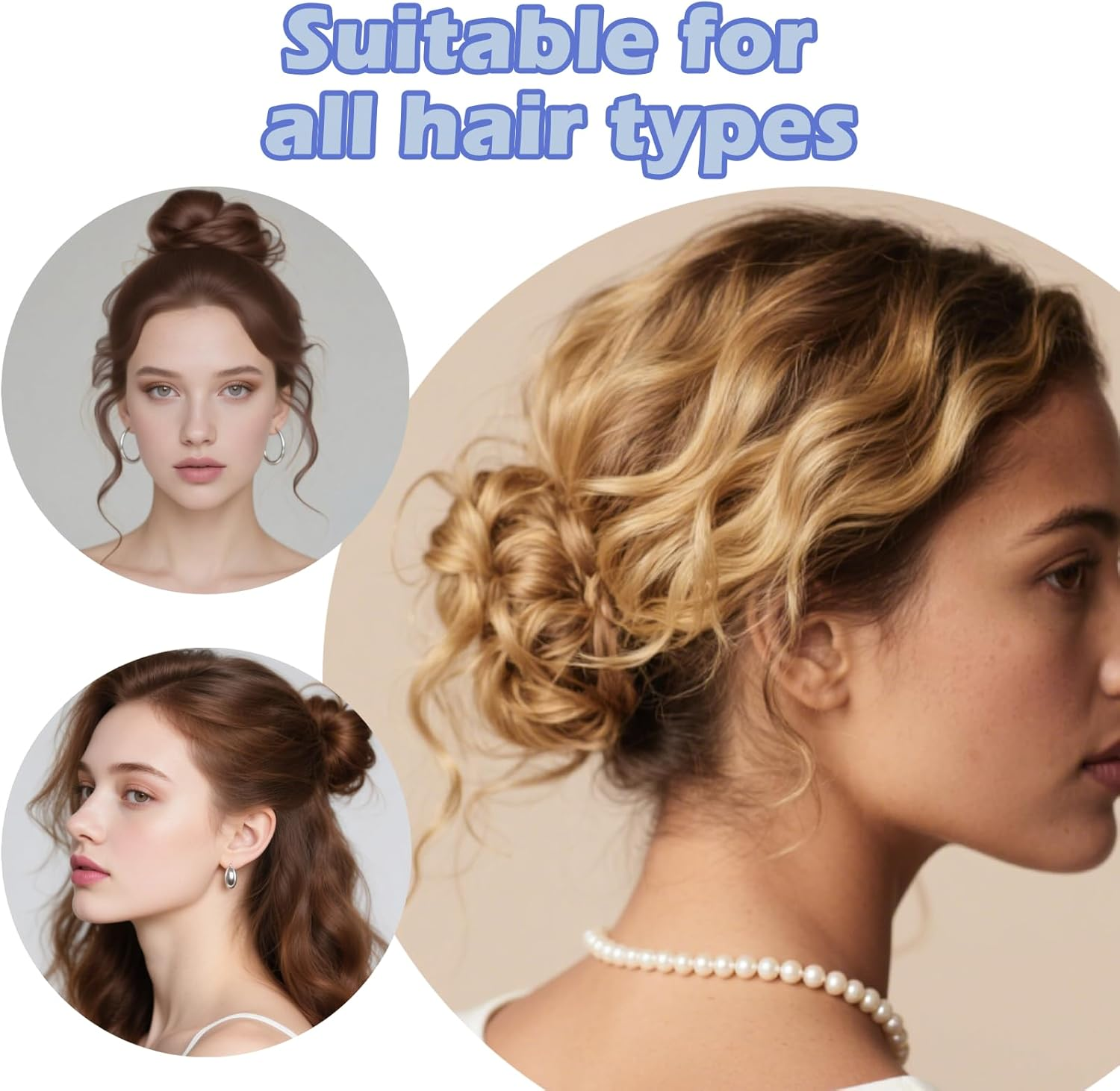 Tzylomirx 3 Pcs Lialys Hairpin - Prestige Hair Pin, U Shaped Lialysoff Hair Pins, French Hair Pin for Thick Hair, Hair Accessories - A-2 image number 2