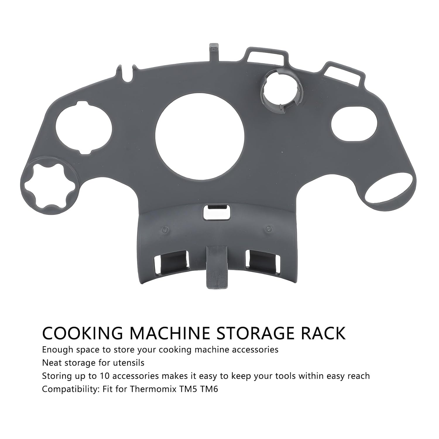 Cooking Machine Accessory Storage Rack for TM5 TM6, 120.00G Food Utensil Rack, up to 10 Accessories image number 2