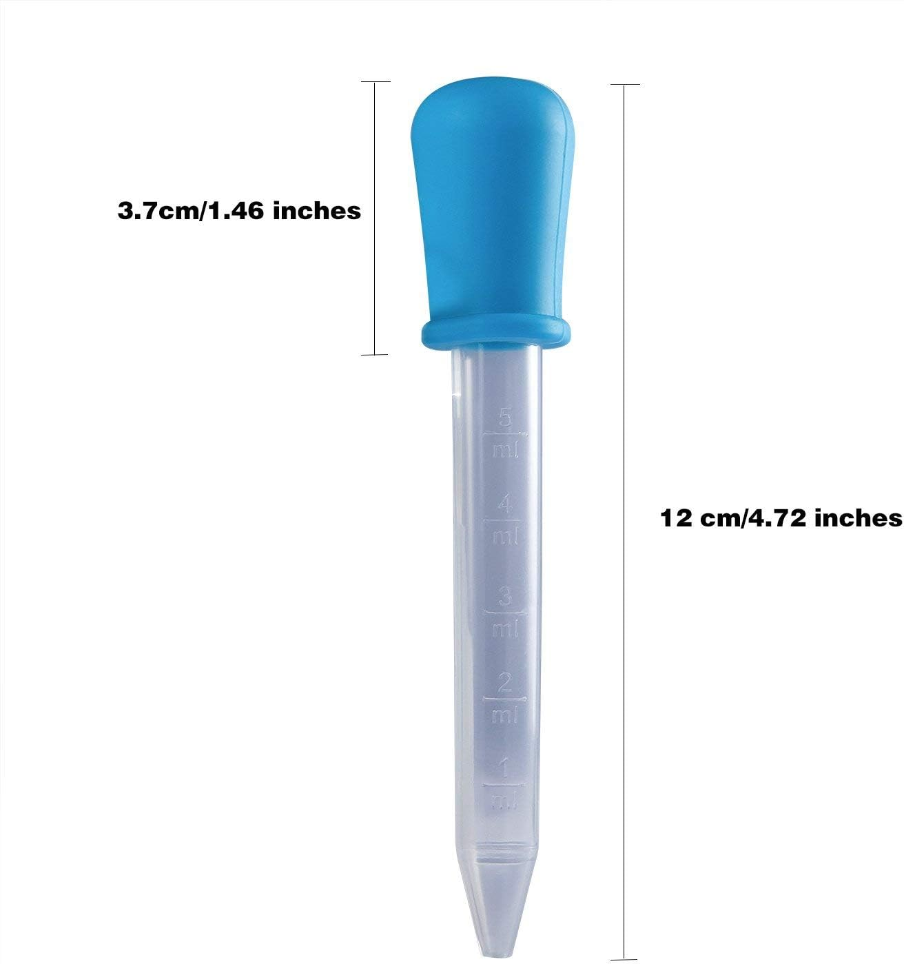 10 Pieces 5ML Pipettes Silicone and Plastic Dropper Pipettes Liquid Droppers for Candy Sweet Gummy Mold image number 3