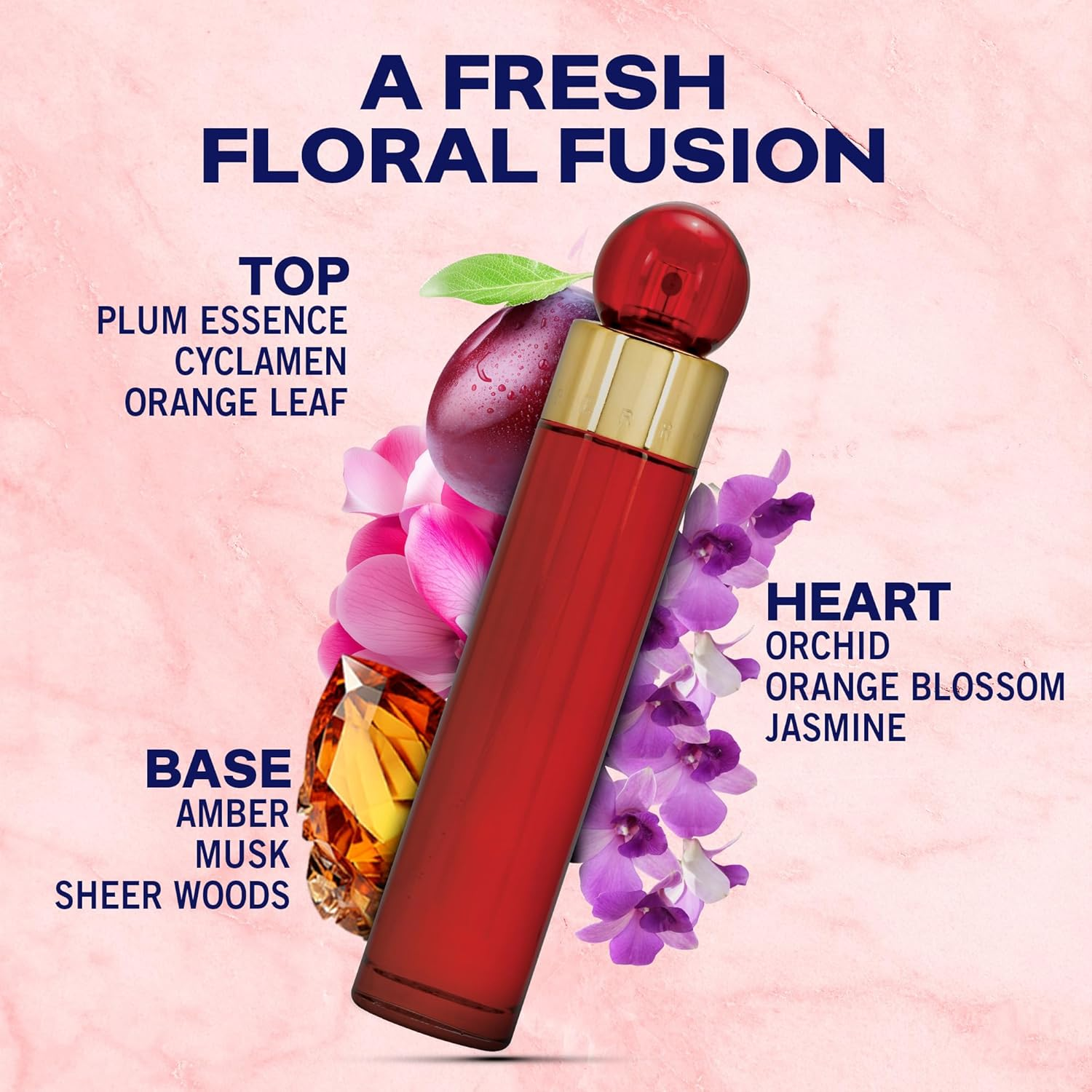 Perry Ellis 360 Red Eau De Parfum Spray for Women, 100Ml image number 5