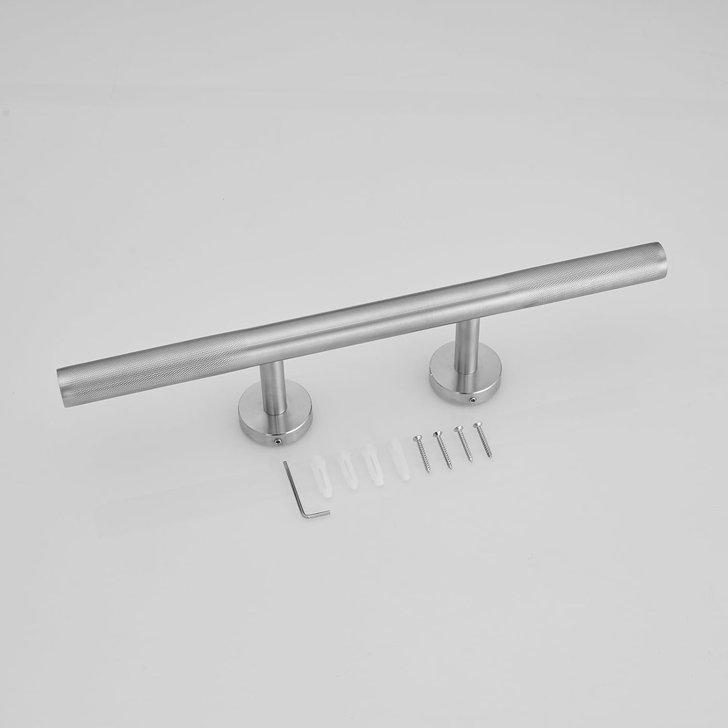 BWE Shower Foot Rest Brushed Nickel Wall Mount Shower Footrest for Shaving Legs Brass Bar Shower Step Foot Ledge Anti-Slip Shower Foot Ledge image number 5