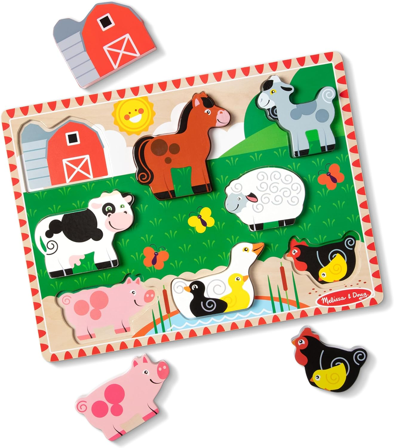 Melissa & Doug - Farm Chunky Puzzle image number 5