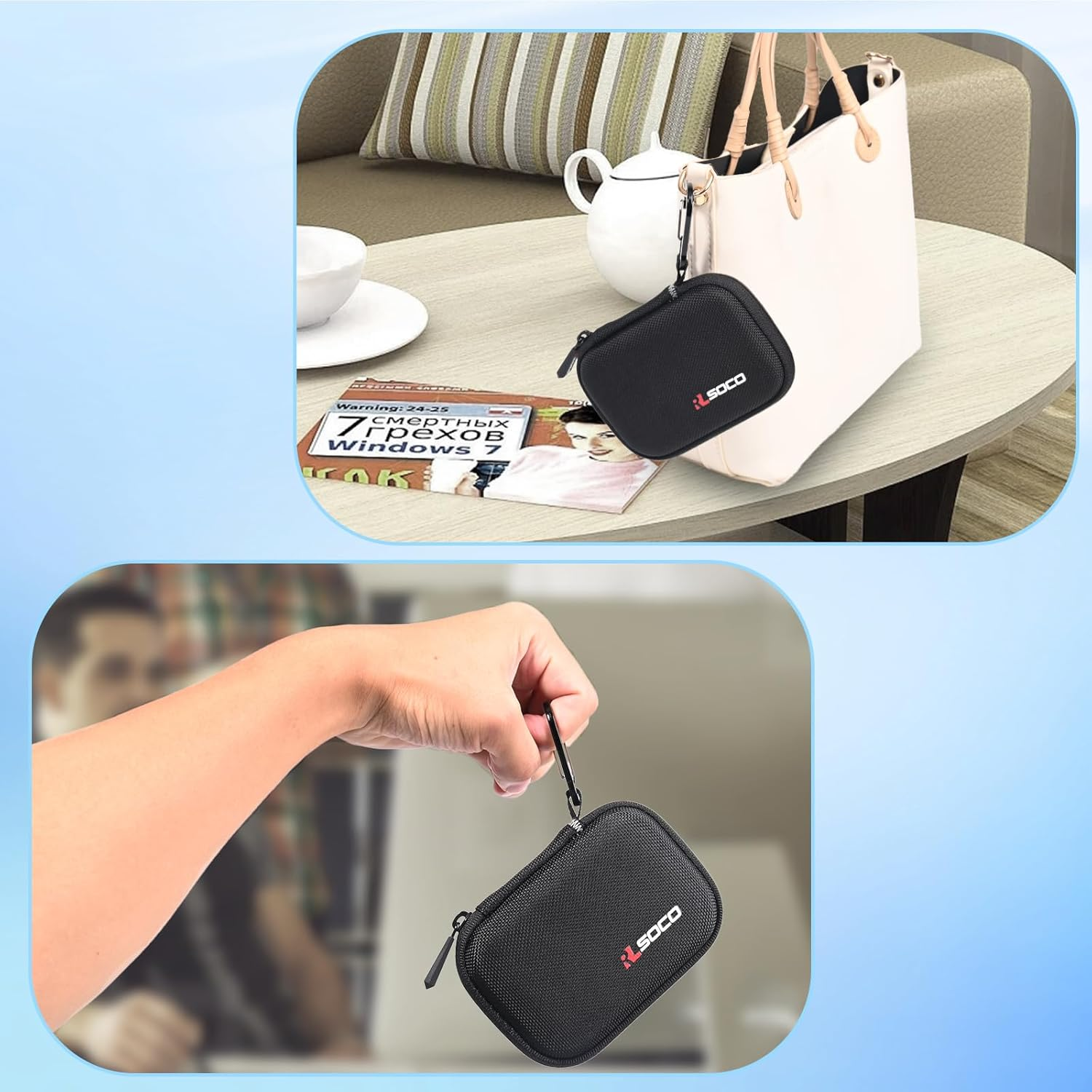 RLSOCO Hard Case for PLAUD Note Voice Recorder, AI Voice Recorder and Magnetic Protective Case - Black (Case Only) image number 5