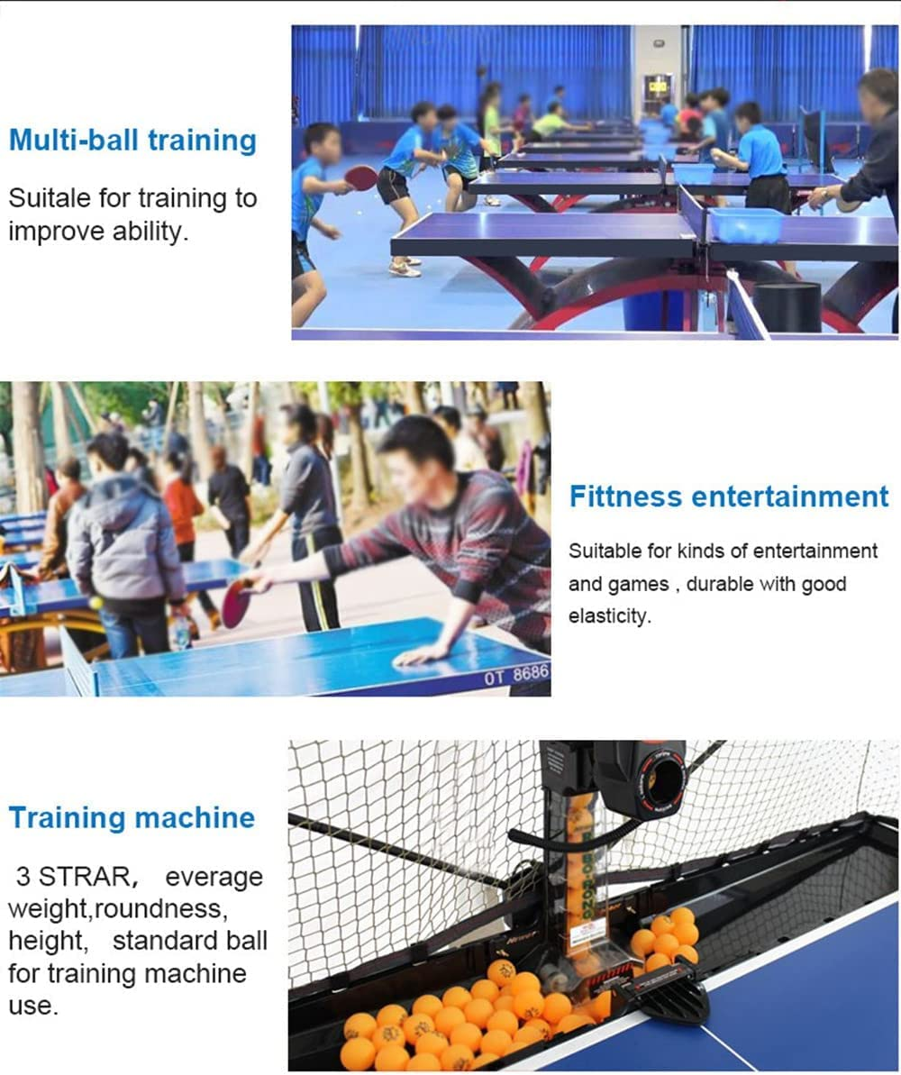 100Pc Ping Pong Balls, 2.8G A40+Mm ABS New Material 3 Star Jointless Professional Ping Pong Balls Orange 100 Pack Advanced Table Tennis Training Balls for Sport Competition image number 6