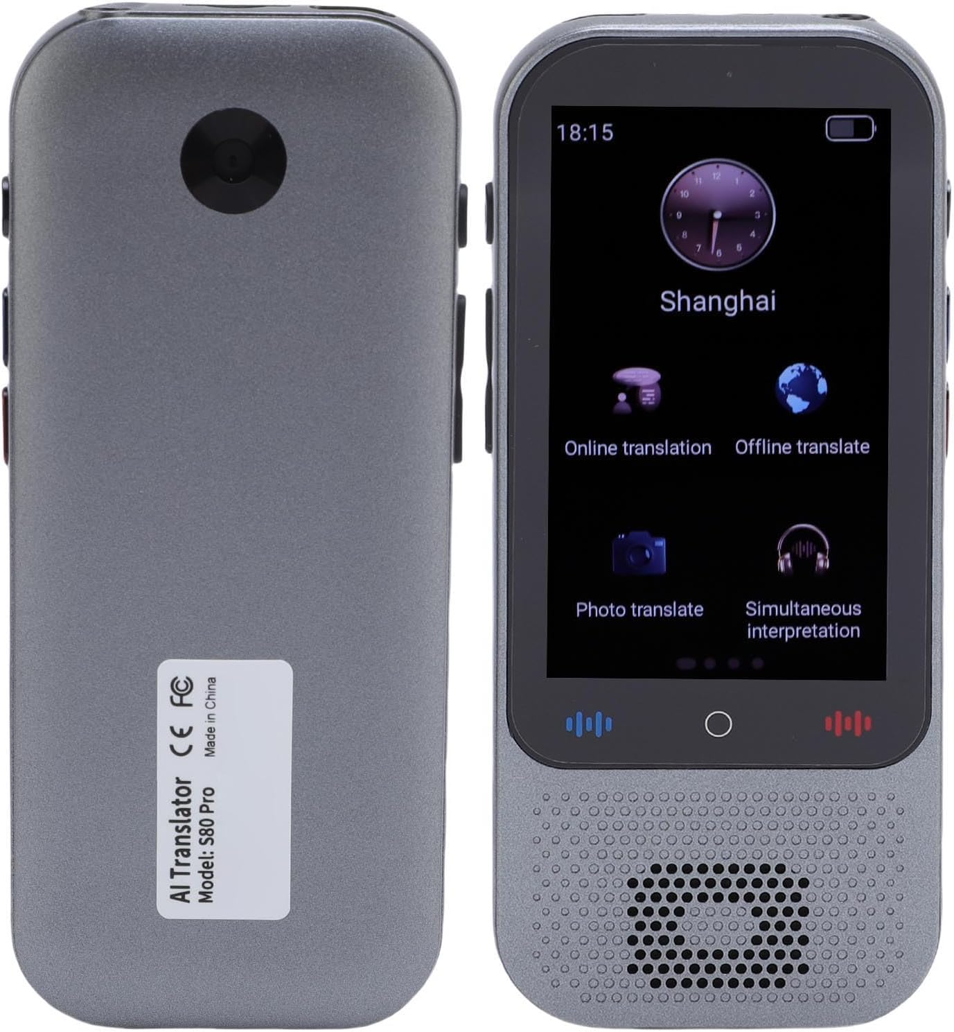 138 Language Translator Device, 1GB +8GB Offline Online Photo Voice Translation, Real Time Two Way Voice Translation Device with 3.0In Touch Screen, for Travel Business Learning image number 6