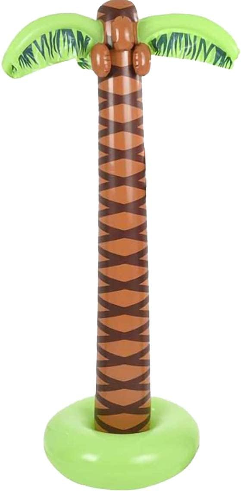 The Dreidel Company Inflatable Palm Tree Luau Decorations, Large 5.5 Ft, Tiki Pool Parties, Beach Party, Birthday Event, Outdoor Swimming, 66" Inches/5.5' Feet Tall, (2-Pack) image number 1