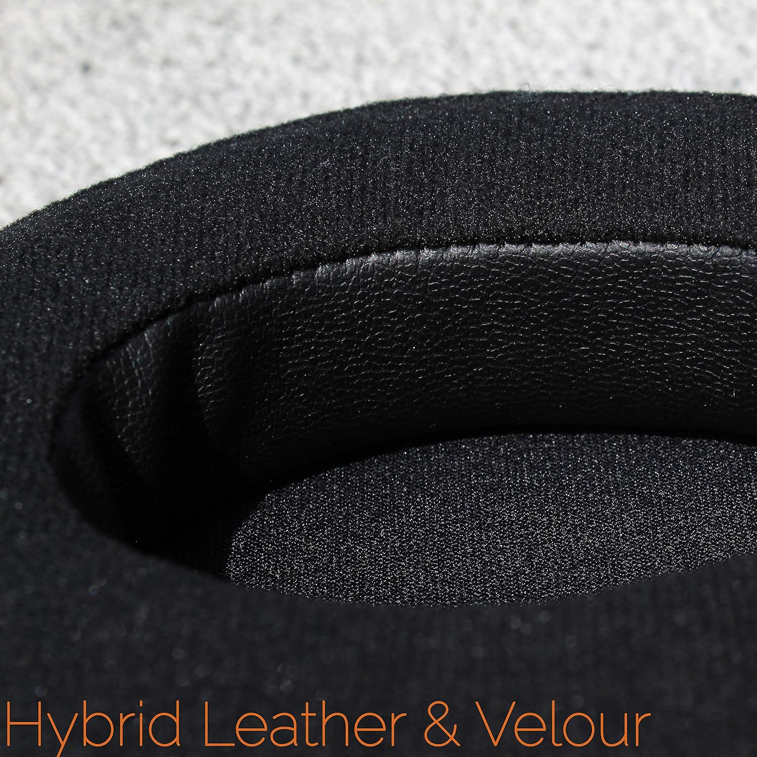 WC Padz Velour - the Ultimate Upgraded Earpads by Wicked Cushions - Compatible with Audio Technica, Hyperx, Steelseries Arctis & More - Extra Thick - Bigger Opening - Softer Memory Foam | (Black) - Black image number 3