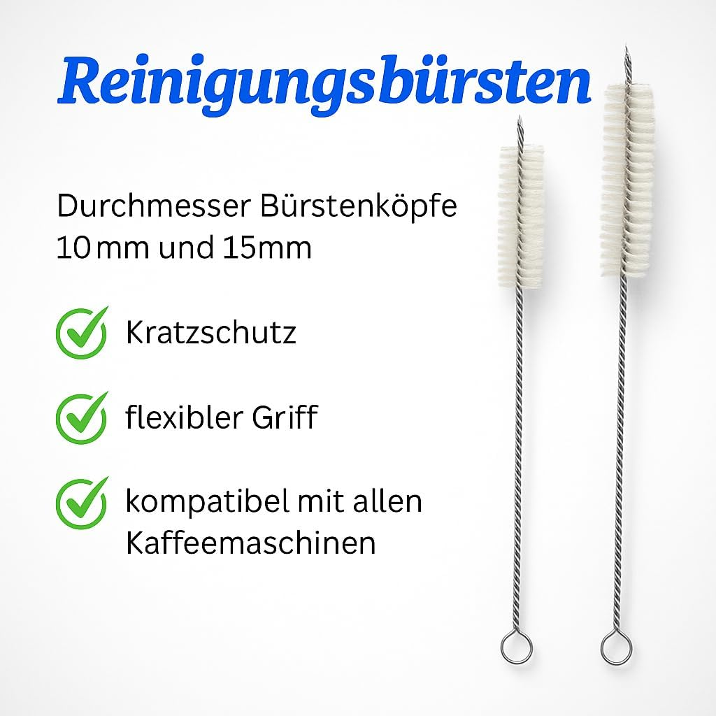 Delonghi Coffee Machine Care Kit - 3 Seals Silicone Grease 2 Brushes - Fits Esam ECAM ETAM EAM EPAM - Magnifica Primadonna Eletta Maestosa Dinamica image number 2