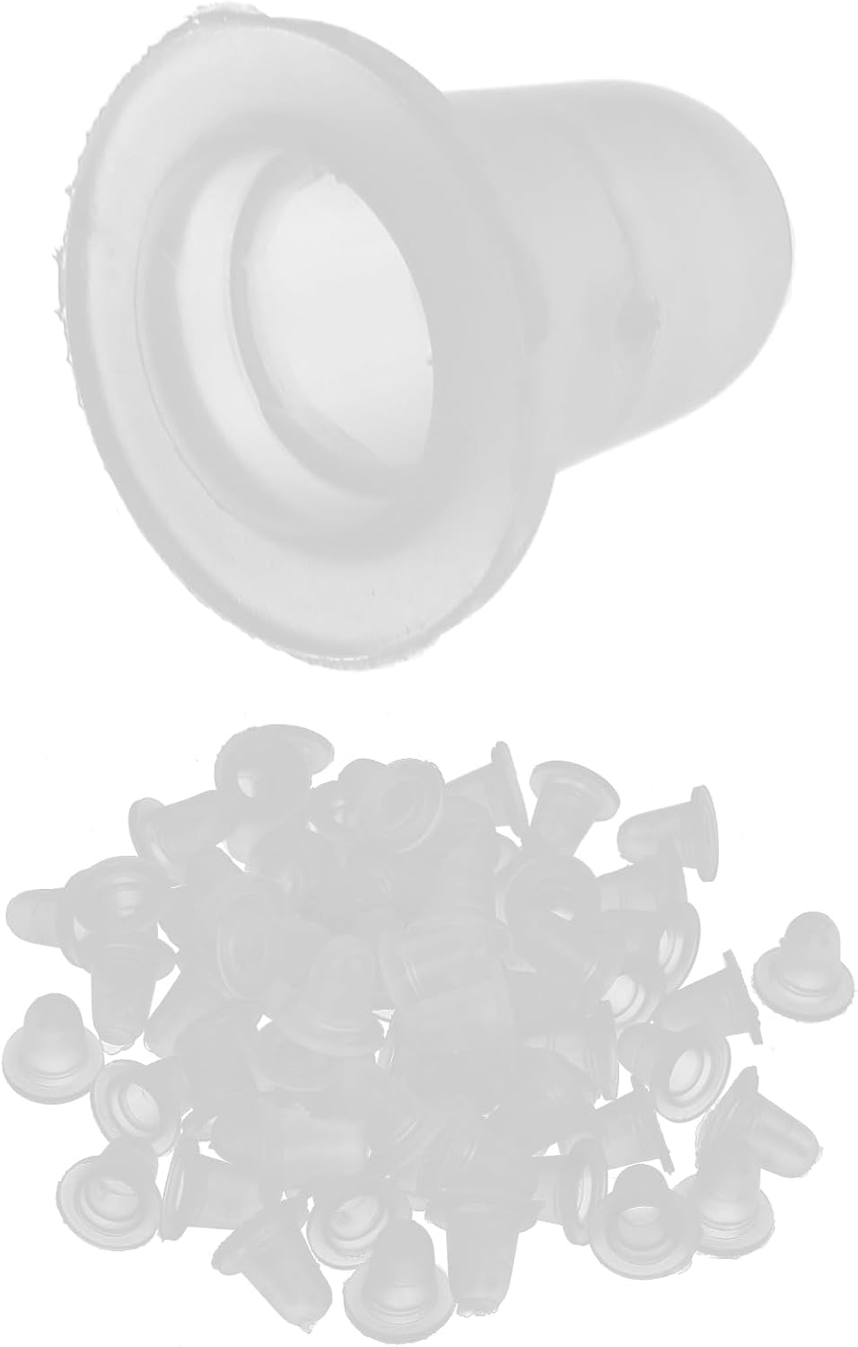 Watris Veiyi Pack of 100 Tattoo Colour Caps, Silicone Tattoo Cups, Tattoo Ink Cups for Eyebrow Tattoos, Lip Tattoos (S) image number 5