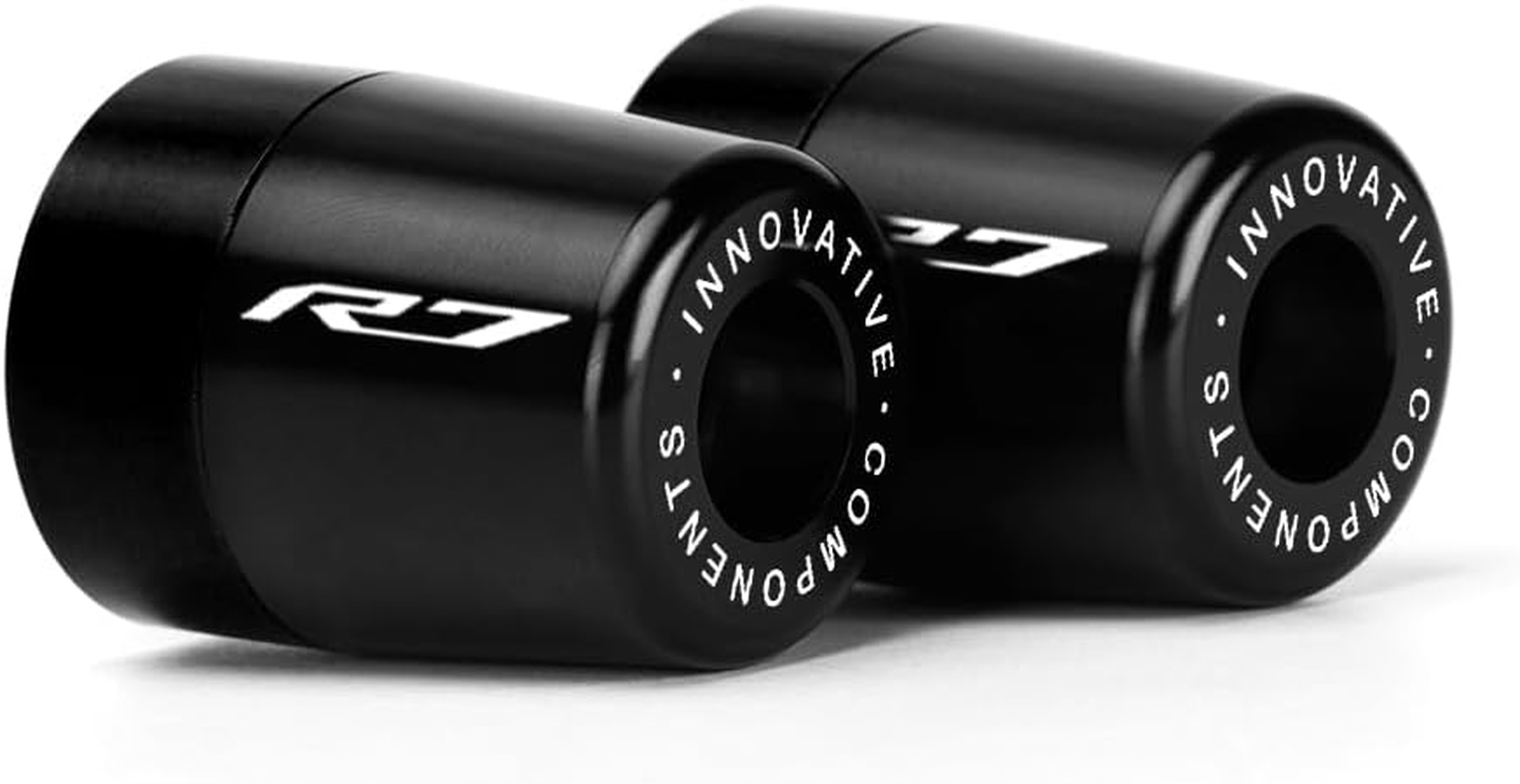 Handle Bar Ends Hand Grips Plug Caps Compatible with Yamaha YZF R7 2022 2023 2024 | Motorcycle Balance Pad YZF-R7 YZFR7 Accessories