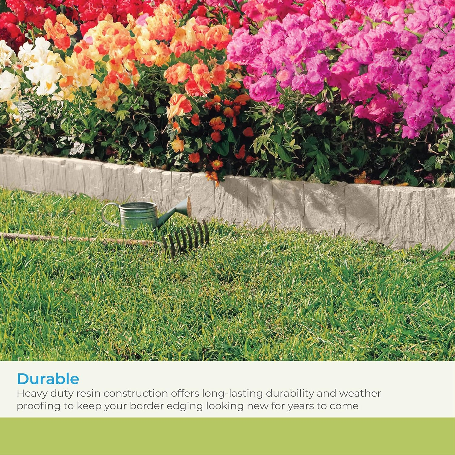 Suncast 10 Feet Flagstone Edging