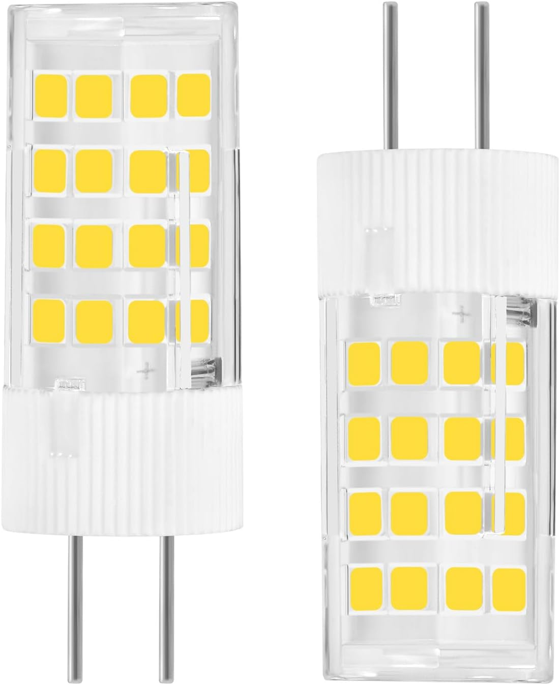 KUNKA GY5.3 LED Bulb Bi-Pin Base Light Bulb, DC/AC12V-24V Low Voltage Bulbs, G5.3 12V LED Light Bulb, Landscape Bedroom Nursery (Warm White 3000K, Set of 2) image number 3