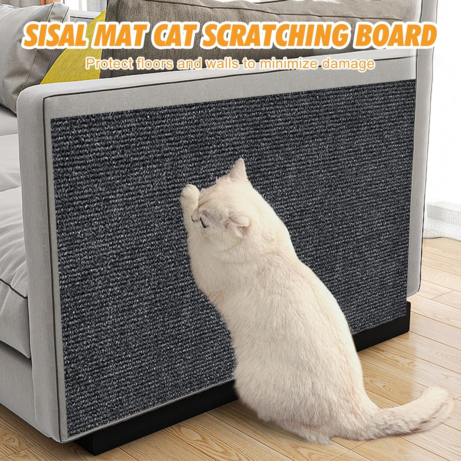 Cat Scratching Mat, Cat Scratching Mat, Self-Adhesive, Scratching Boards Cat, Scratching Board for Cats, Scratching Mat for Cats, Scratching Mat, Cats for Protects Door, Carpets, Sofas (200 X 40 Cm) image number 2