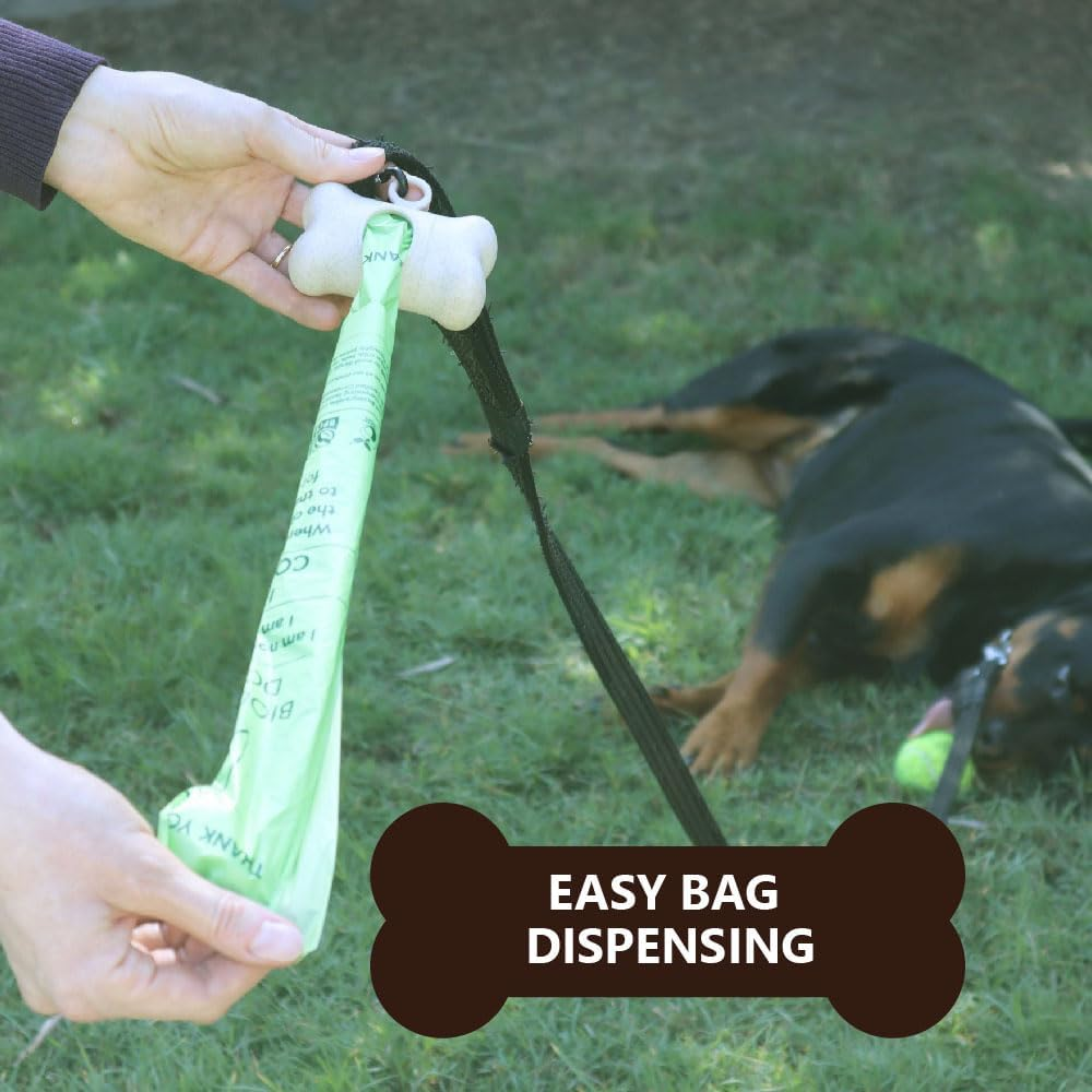 2X Eco Basics Doggy Poo Bag Holder Dispenser Outdoor - Brown image number 1