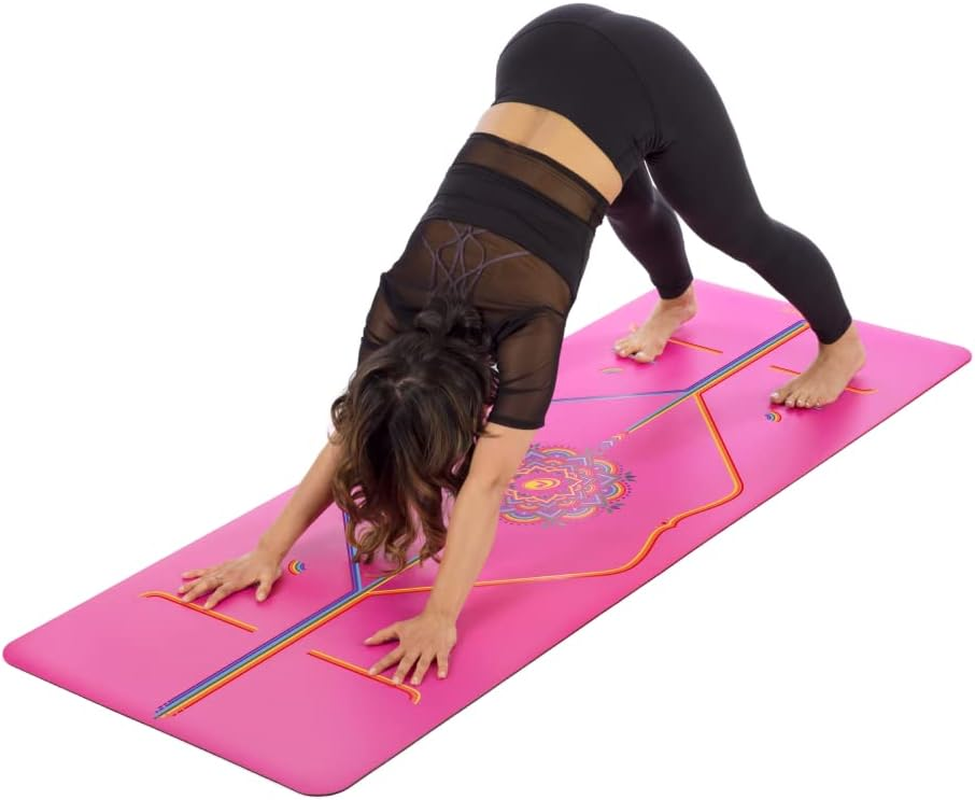 Liforme Printed Yoga Mat Collection - Free Yoga Bag Included - Patented Alignment System, Warrior-Like Grip, Non-Slip, Eco-Friendly, Biodegradable, Sweat-Resistant, Long, Wide and Thick for Comfort image number 2