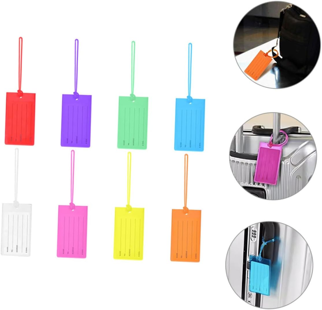 SAFIGLE 16Pcs Luggage Tags Suitcase Tag Travel Baggage Boarding Luggage Label Travel Suitcase Label Handbag image number 5