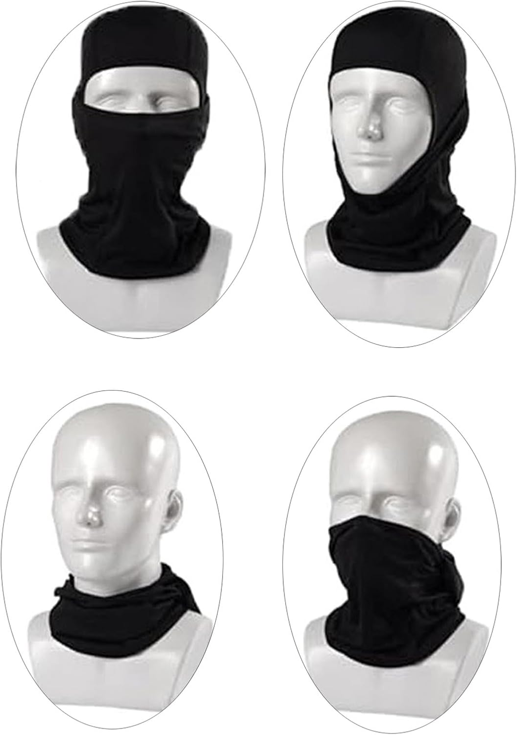 LERTREE 2 Pcs Fleece Ski Mask Winter Warm Thermal Balaclava for Men Women Windproof Face Cover image number 1