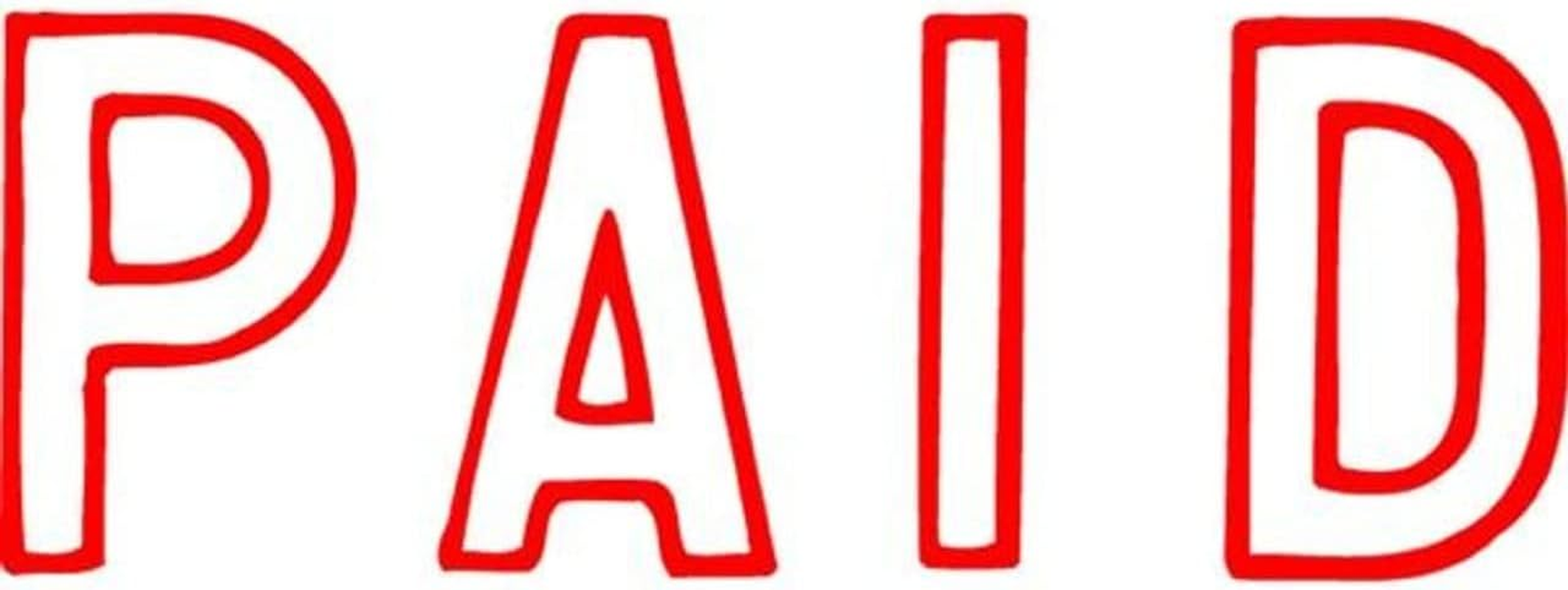 Xstamper 5010052 CX-BN 1005 Paid, RED image number 1